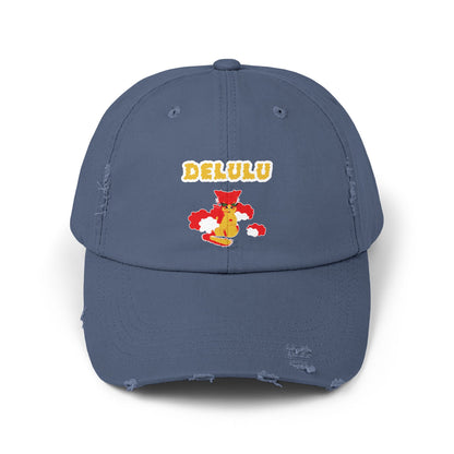 DELULU Unisex Distressed Cap