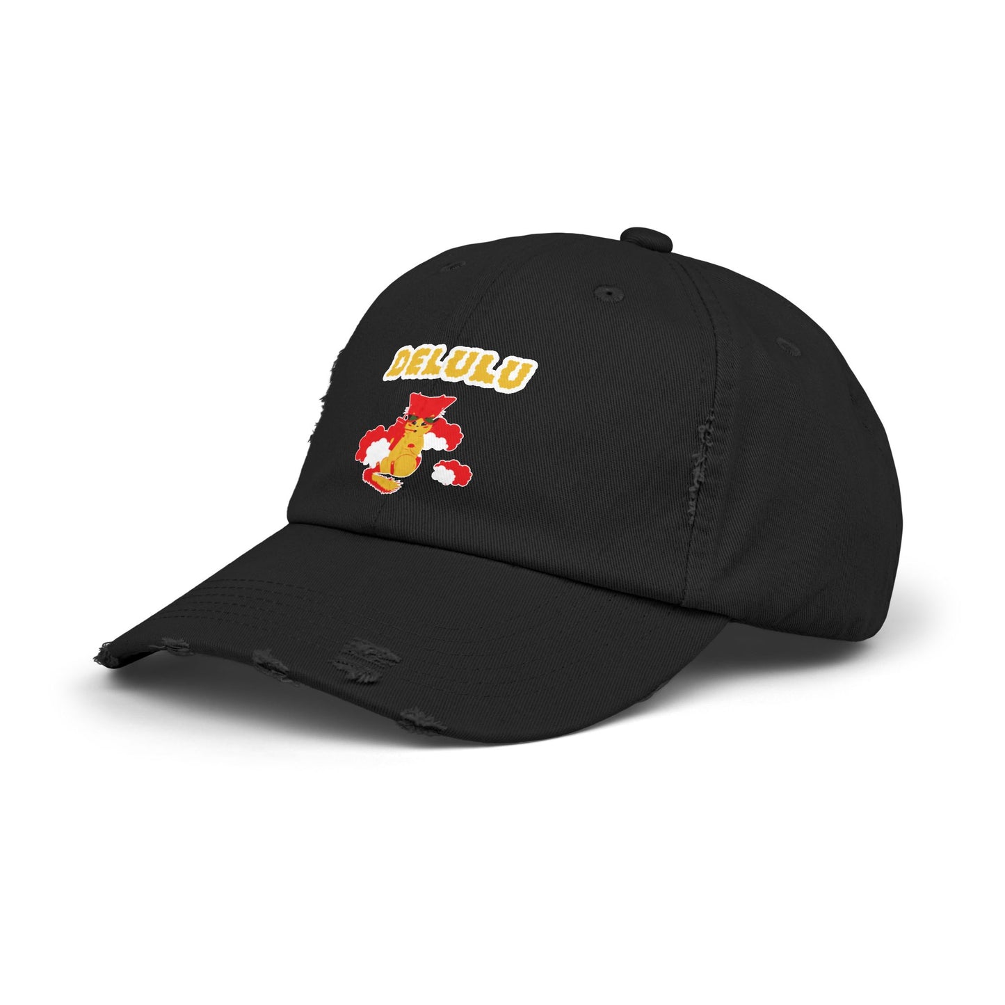 DELULU Unisex Distressed Cap