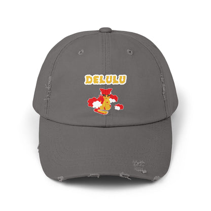DELULU Unisex Distressed Cap