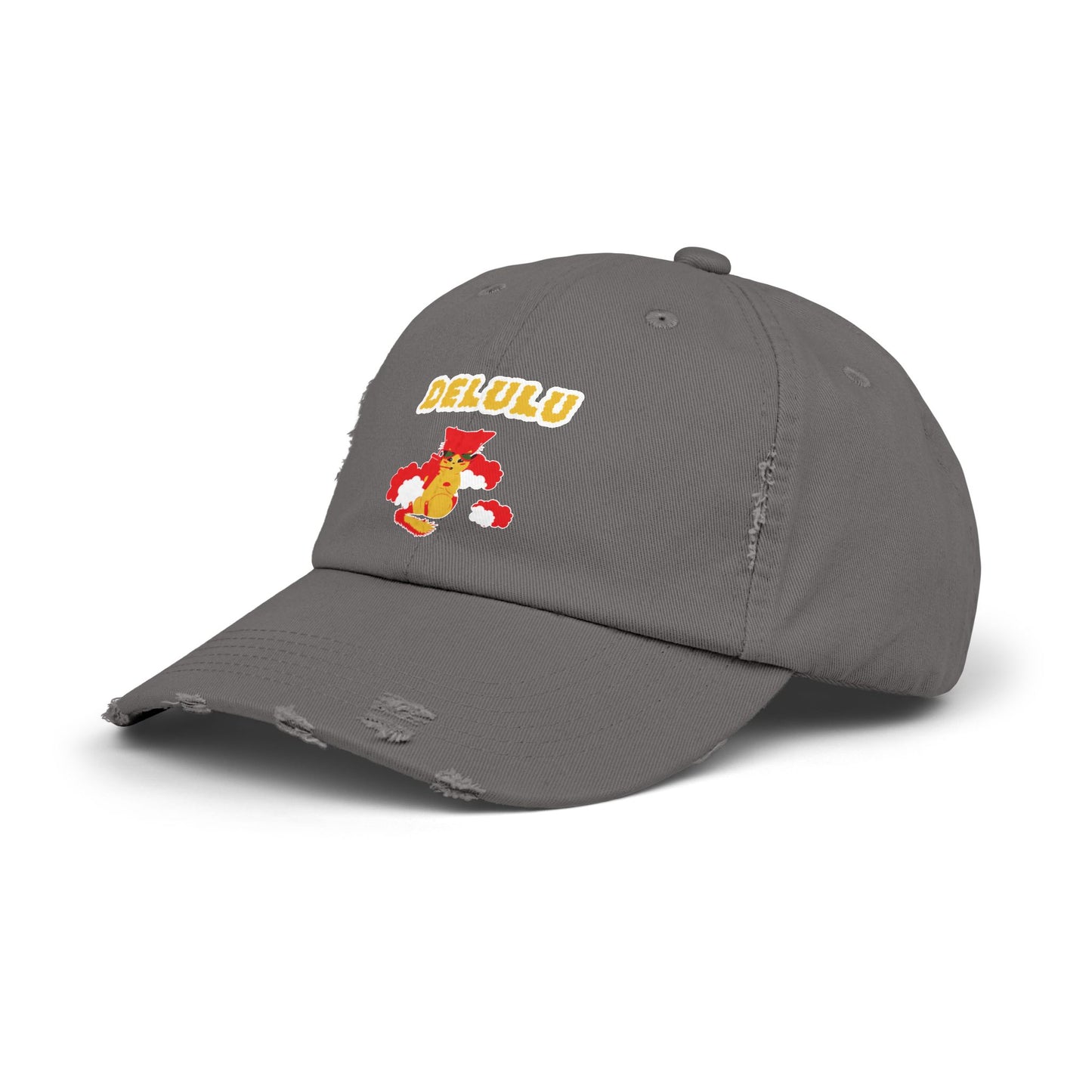 DELULU Unisex Distressed Cap