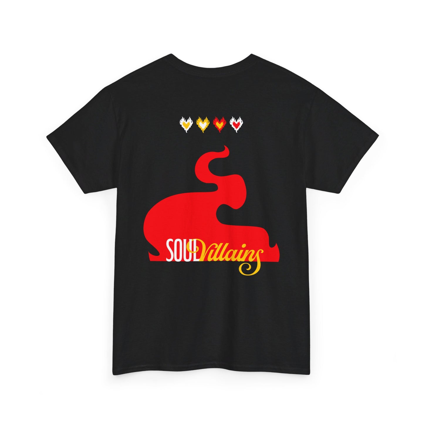 SOUL VILLAINS with flames - Cotton Tee