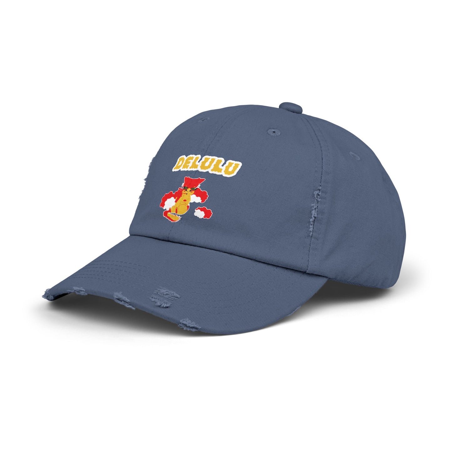DELULU Unisex Distressed Cap